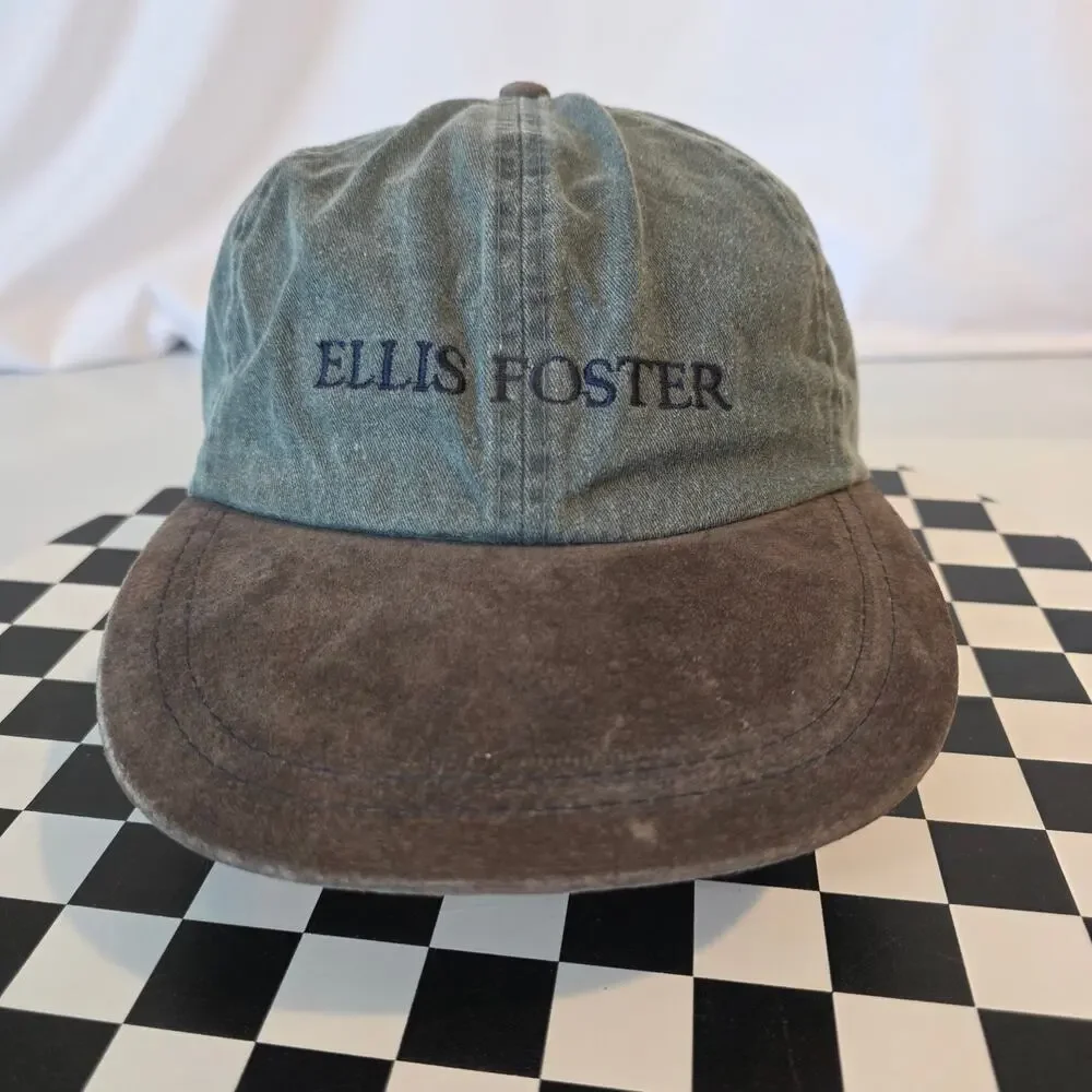 KP Caps Ellis Foster Faded Green Suede Brim Strapback Dad Hat
